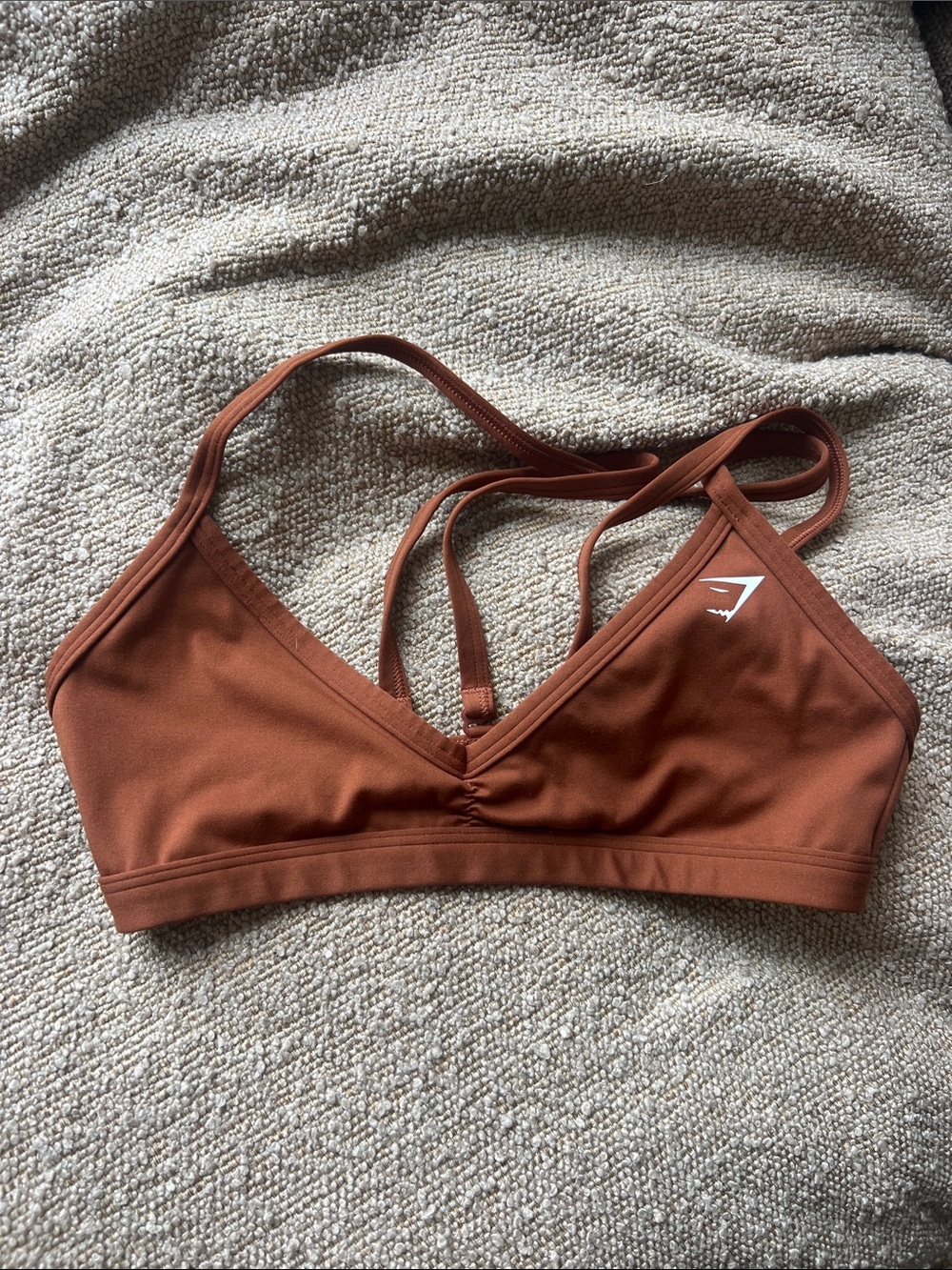 Gymshark Women's Strappy Sports Bra — Rust
